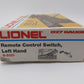 Lionel 6-5121 O O27 Left Hand Remote Control Switch Turnout EX/Box