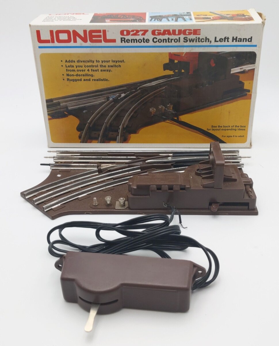 Lionel 6-5121 O O27 Left Hand Remote Control Switch Turnout EX/Box