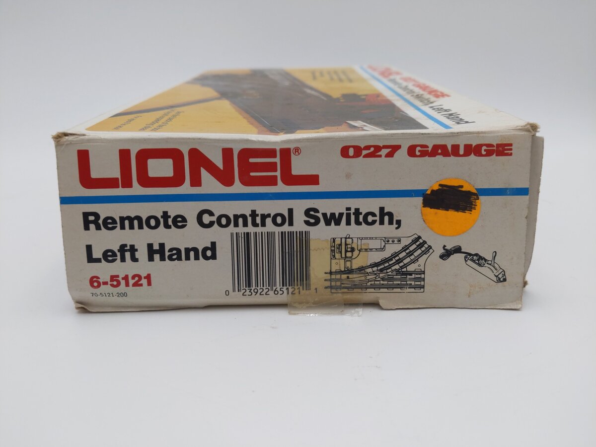 Lionel 6-5121 O O27 Left Hand Remote Control Switch Turnout EX/Box