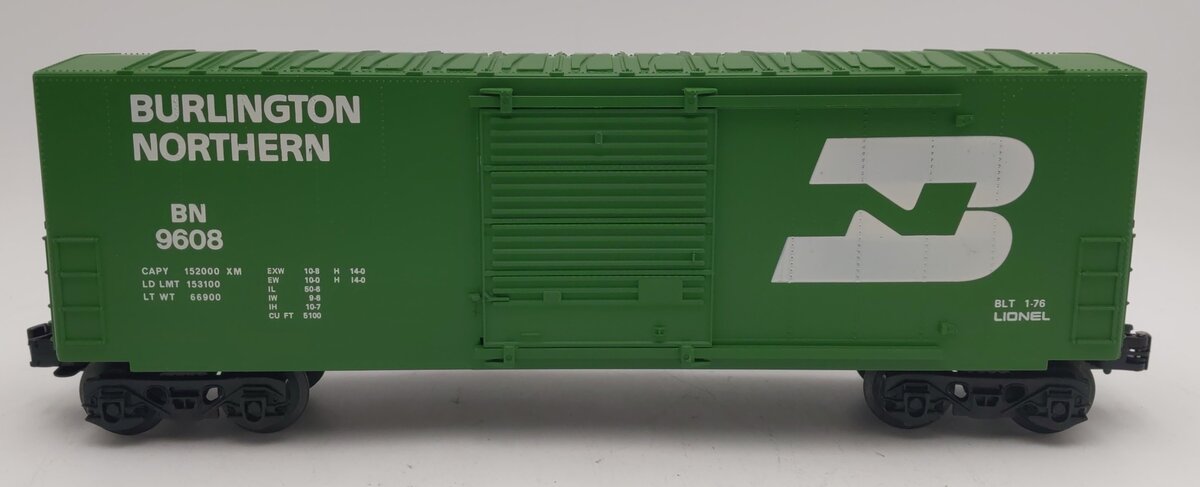 Lionel 6-9608 O Gauge Burlington Northern Hi-Cube Boxcar EX/Box