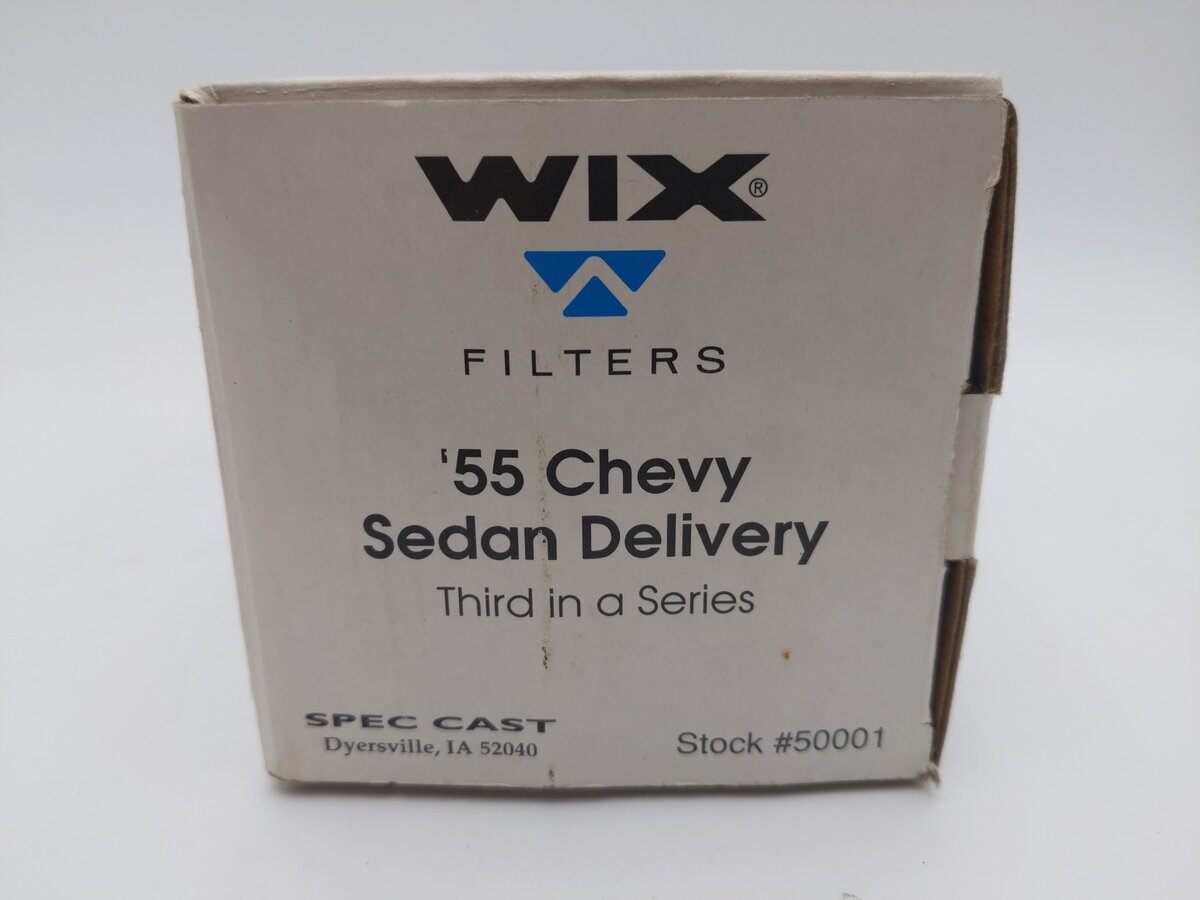 Wix Filters 1:25 1955 Chevy Sedan Delivery Lockable Coin Bank EX/Box