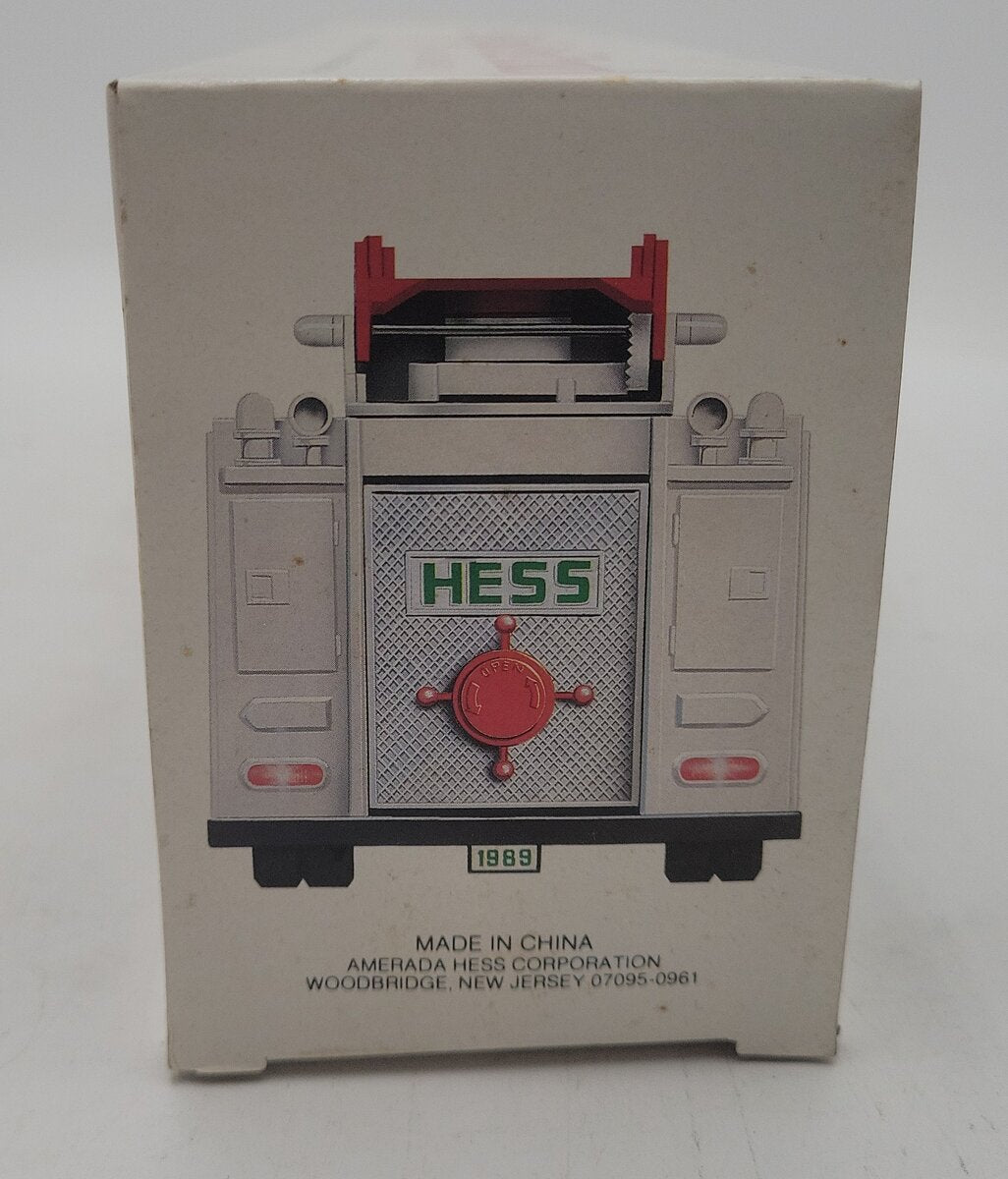 Hess 1989 Toy Fire Truck W/Dual Sound Siren EX/Box