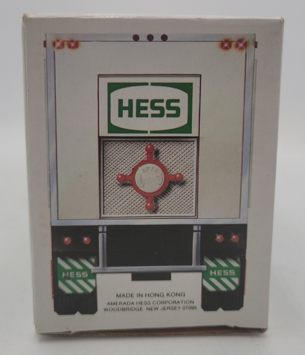 Hess 1987 Toy Truck Bank w/ Barrels EX/Box