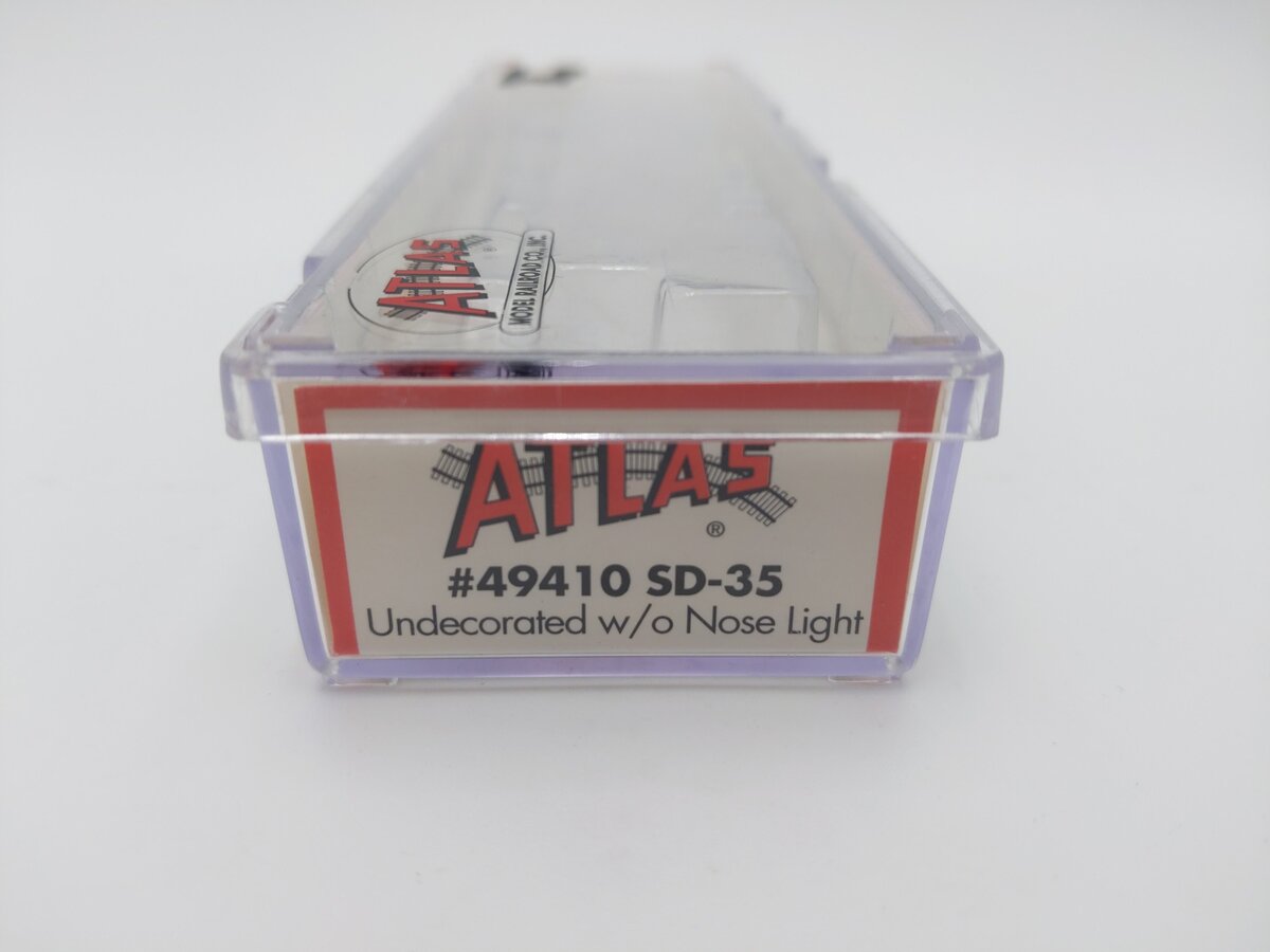 Atlas 49410 N Scale Undecorated SD-35 Diesel Locomotive w/o Nose Light EX/Box