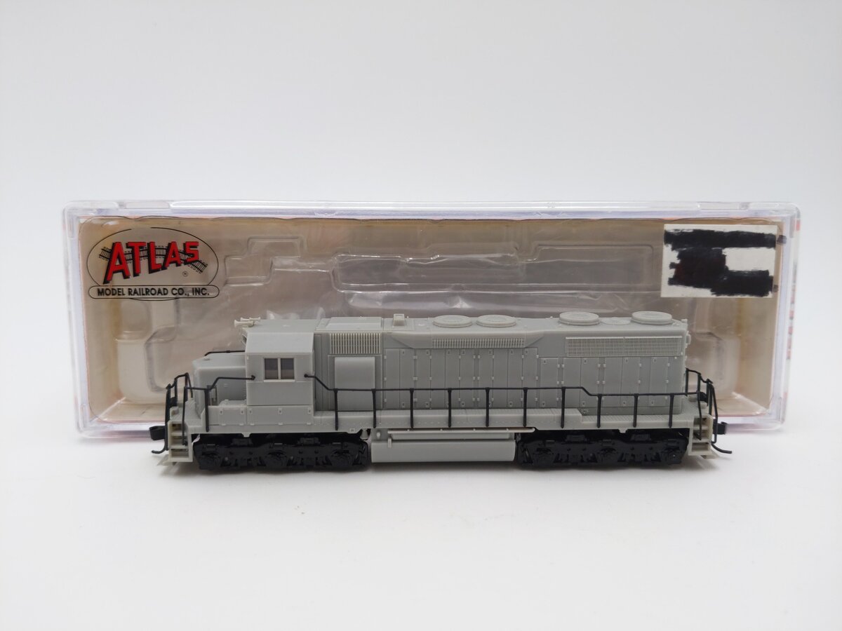 Atlas 49410 N Scale Undecorated SD-35 Diesel Locomotive w/o Nose Light EX/Box