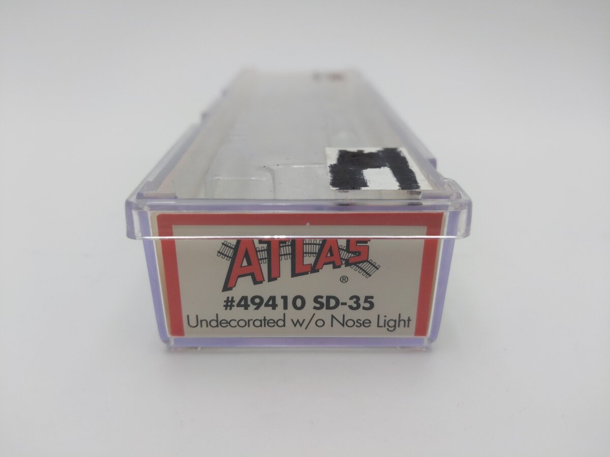Atlas 49410 N Scale Undecorated SD-35 Diesel Locomotive w/o Nose Light EX/Box