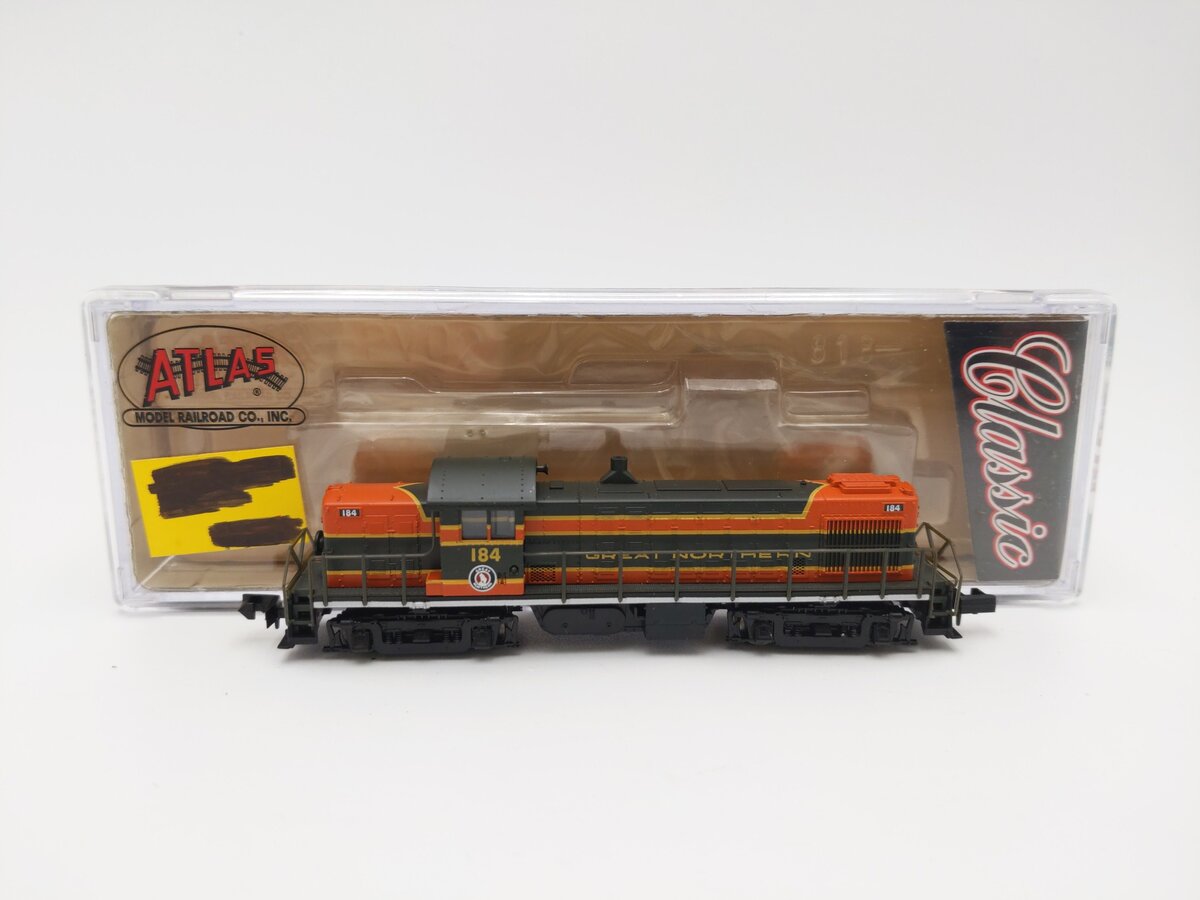 Atlas 44006 N Great Northern RS-1 Diesel Locomotive #184 EX/Box