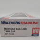 Walthers 931-1446 HO Montana Rail Link Tank Car #100016- Ready To Run EX/Box