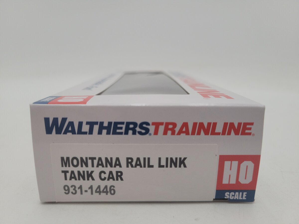 Walthers 931-1446 HO Montana Rail Link Tank Car #100016- Ready To Run EX/Box