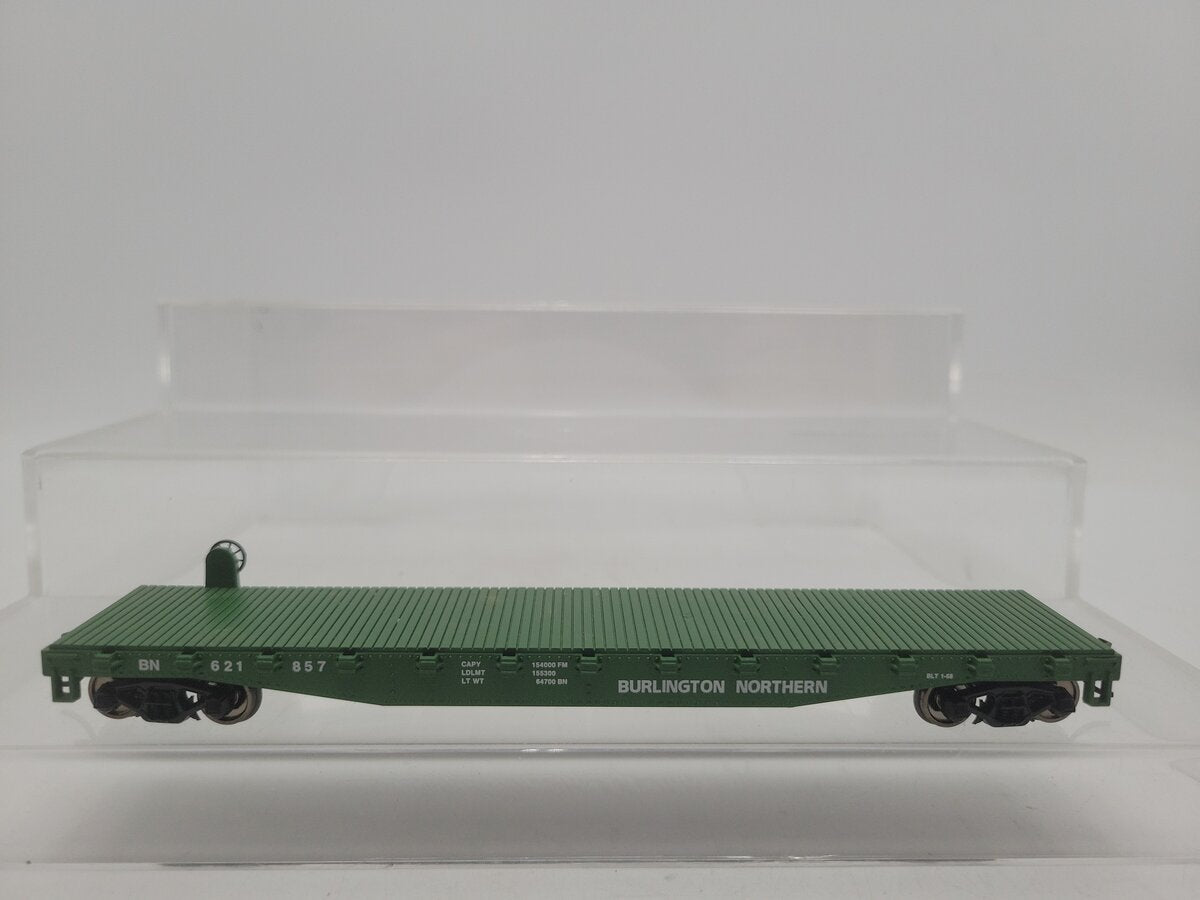 Walthers 931-1601 HO Burlington Northern Flatcar #621857 - Ready to Run EX/Box