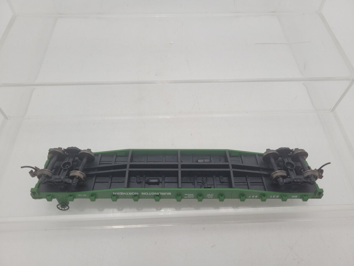 Walthers 931-1601 HO Burlington Northern Flatcar #621857 - Ready to Run EX/Box