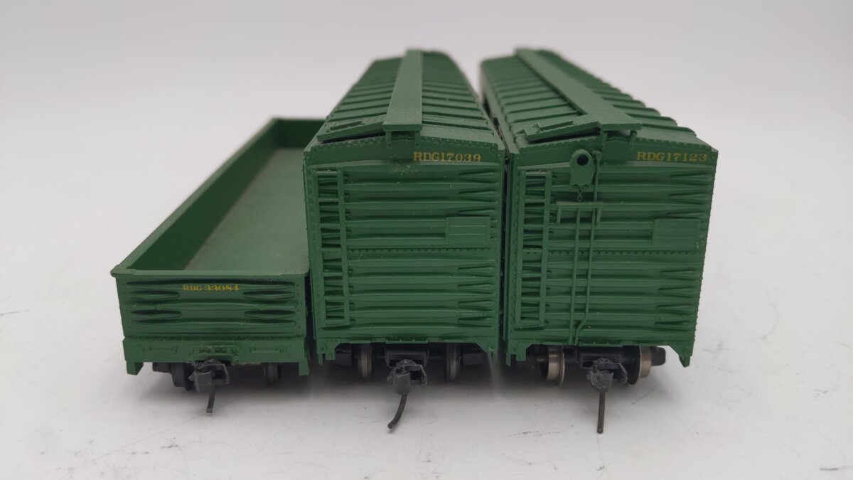 Athearn 2307 HO Scale Reading Company 50' Box Car & Gondola Kit (Set of 3) EX