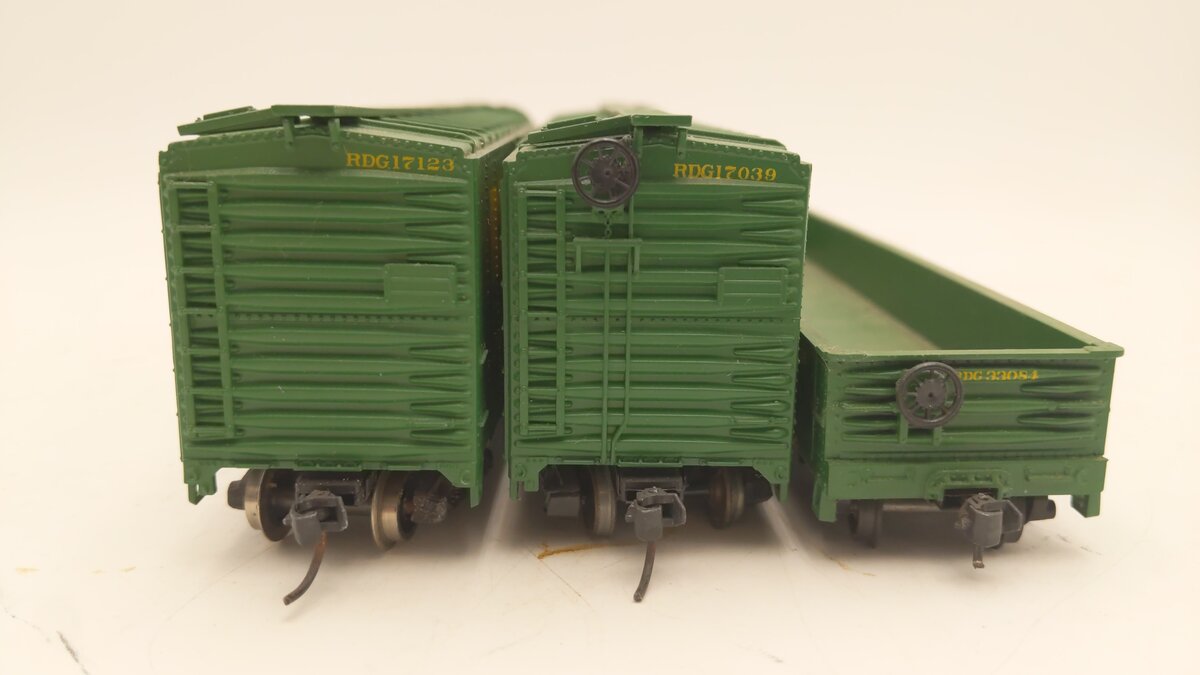 Athearn 2307 HO Scale Reading Company 50' Box Car & Gondola Kit (Set of 3) EX