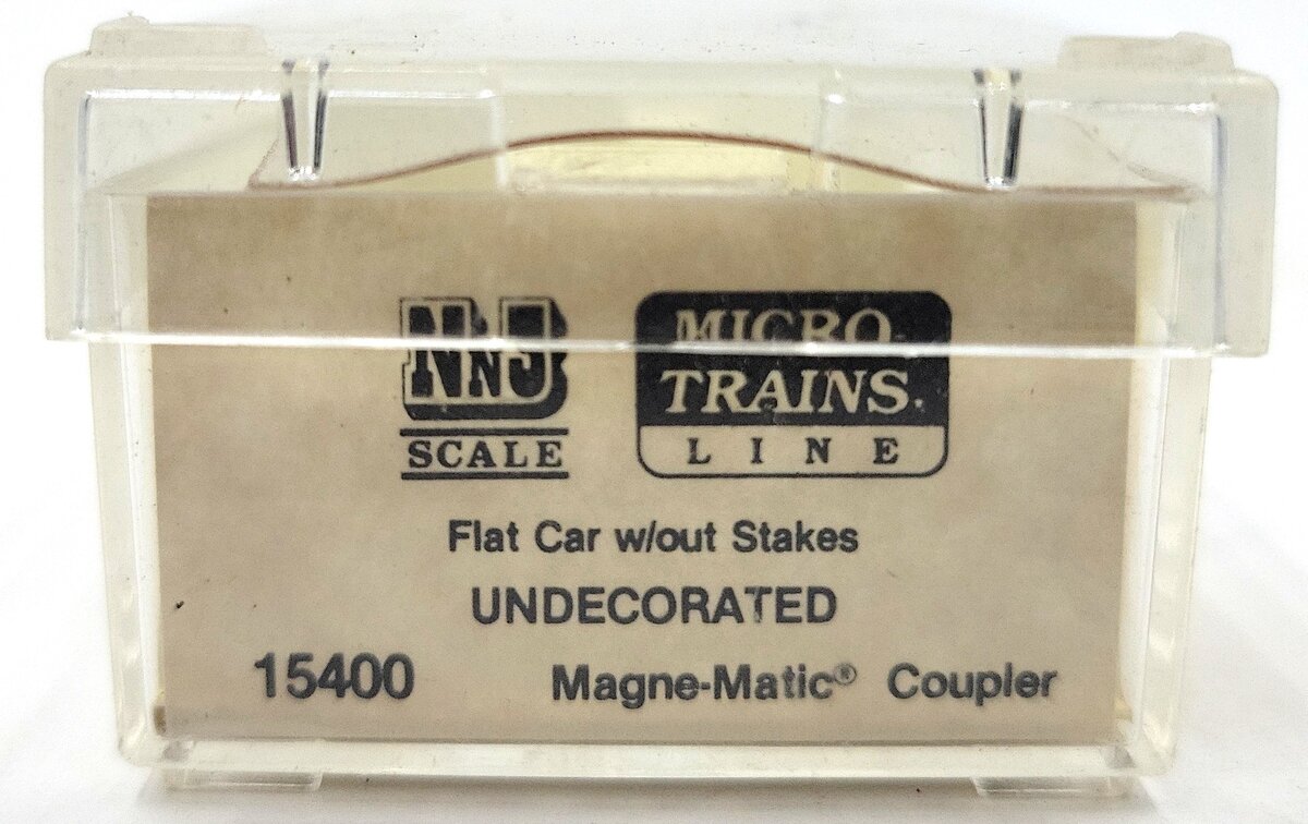 Micro-Trains 15400 Nn3 Scale Undecorated Flat Car w/out Stakes LN/Box