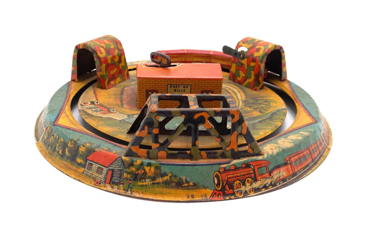 Marx Vintage Tin Litho "Honeymoon Express" Wind-up Toy
