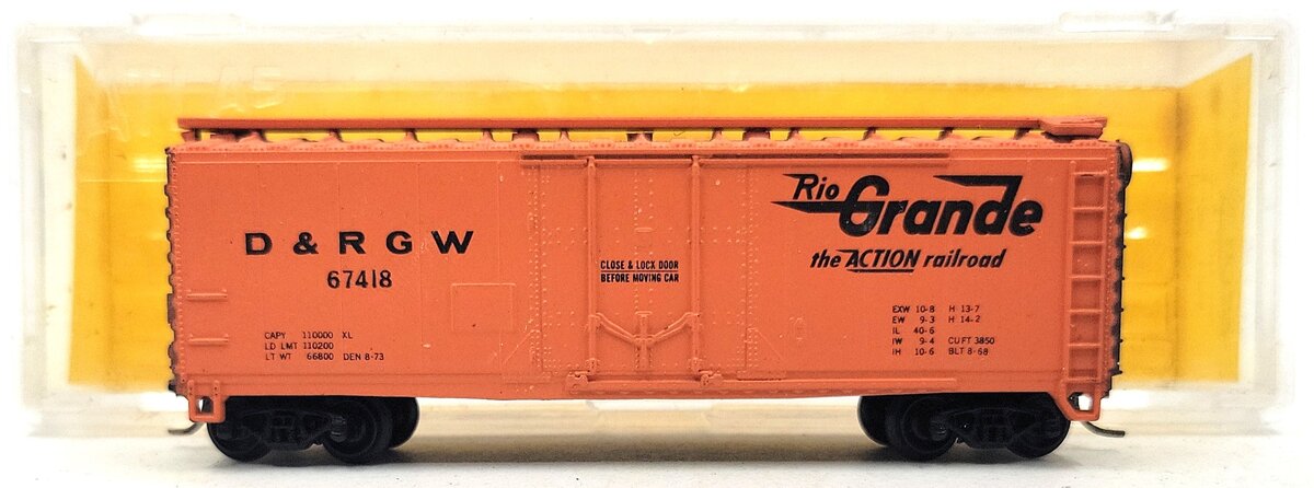 Atlas 3309 N Scale D&RGW 40' Plug Boxcar LN/Box