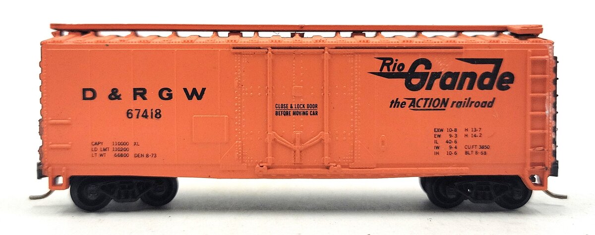 Atlas 3309 N Scale D&RGW 40' Plug Boxcar LN/Box