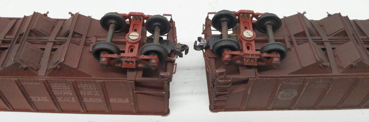 HO Scale Assorted BRASS CUSTOM Hopper Cars: 171534, 677298, 740710, 729968 [5]