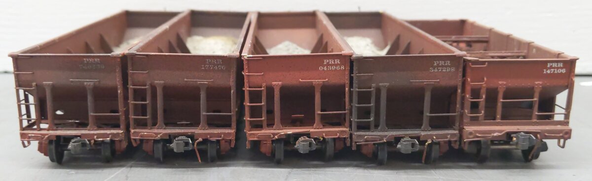 HO Scale Assorted BRASS CUSTOM Hopper Cars: 171534, 677298, 740710, 729968 [5]