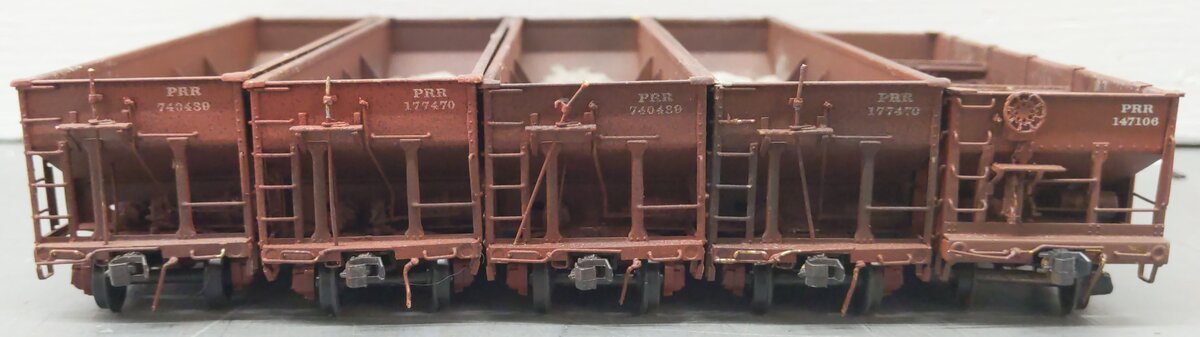 HO Scale Assorted BRASS CUSTOM Hopper Cars: 171534, 677298, 740710, 729968 [5]
