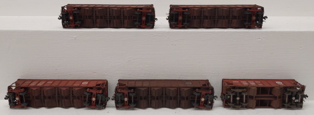HO Scale Assorted BRASS CUSTOM Hopper Cars: 171534, 677298, 740710, 729968 [5]