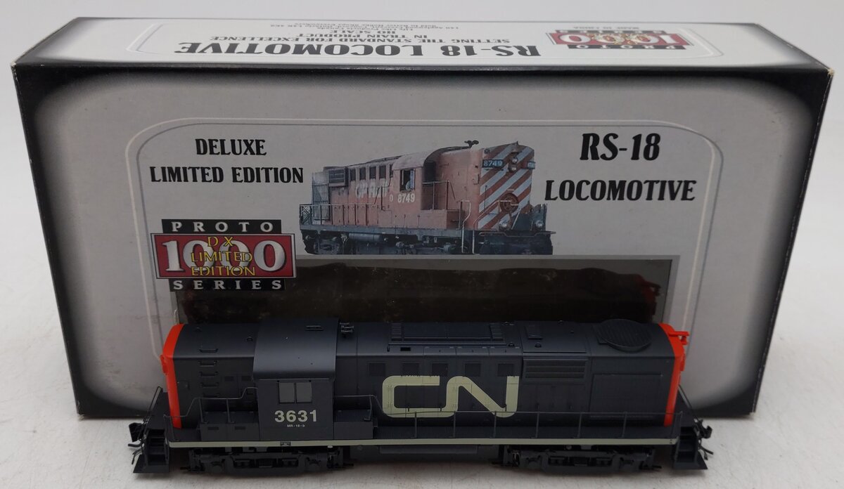 Proto 1000 600057 HO Scale Canadian National Alco RS-18 Diesel Locomotive #3631 EX/Box