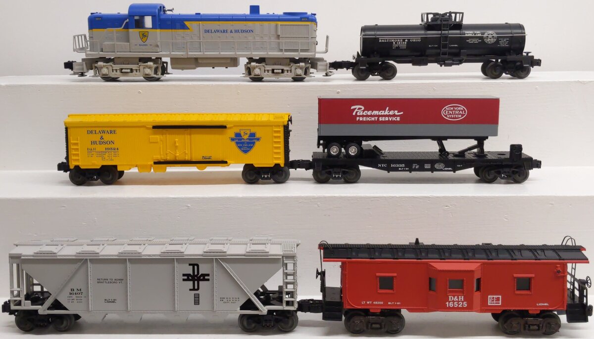 Lionel 6-11719 O Gauge Delaware and Hudson Coastal Diesel Freight Train Set EX/Box