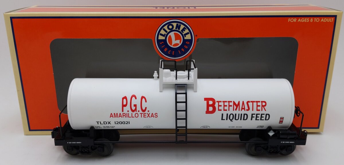Lionel 6-17925 O Gauge Beefmaster Unibody Tank Car #120021 LN/Box