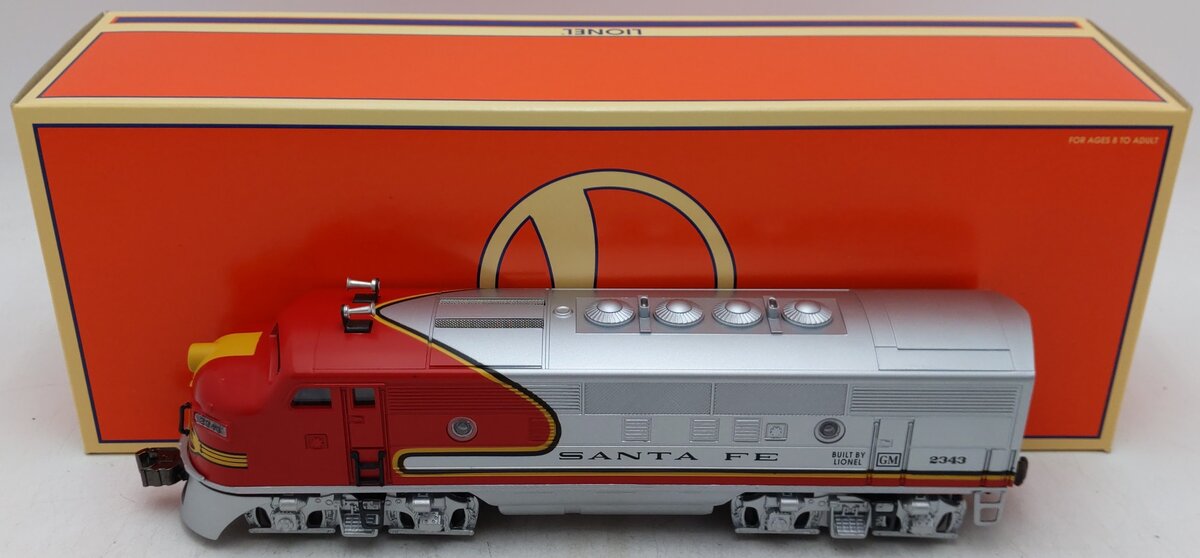 Lionel 6-18134 O Gauge Santa Fe F3A Dummy Diesel Locomotive #2343 EX/Box