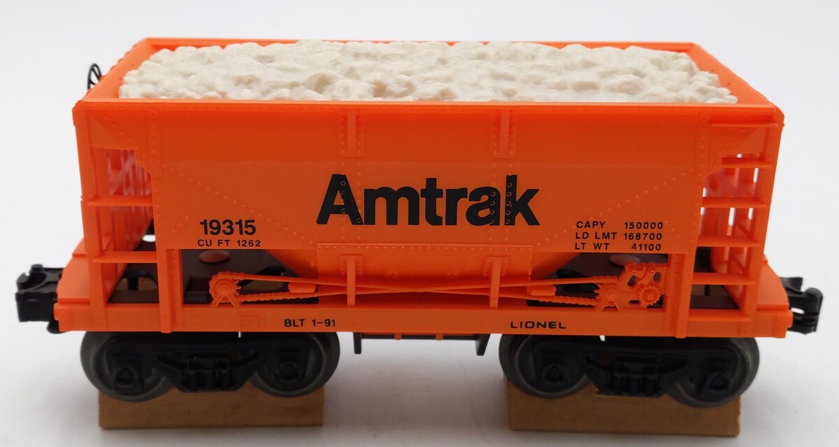 Lionel 6-19315 O Gauge Amtrak Ore Car w/ Ore Load EX/Box