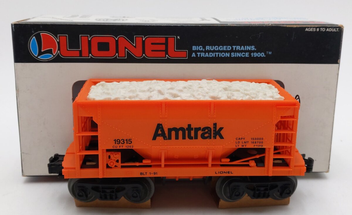 Lionel 6-19315 O Gauge Amtrak Ore Car w/ Ore Load EX/Box
