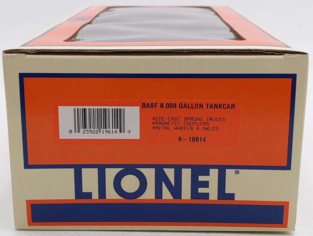 Lionel 6-19614 O Gauge BASF 8,000 Gallon Tank Car #78252 EX/Box