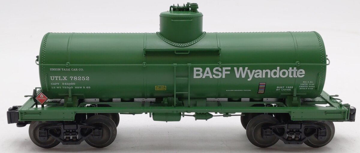 Lionel 6-19614 O Gauge BASF 8,000 Gallon Tank Car #78252 EX/Box