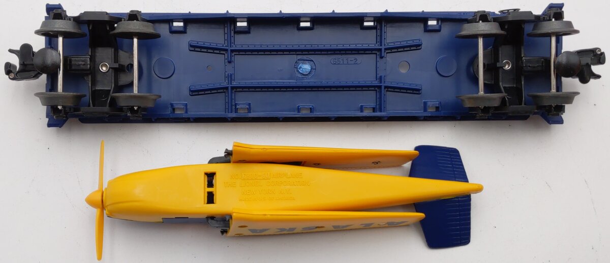 Lionel 6-36021 O Gauge Flatcar with Alaska Airplane #6424 LN/Box
