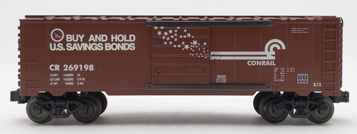 Lionel 6-39222 O Gauge Conrail 6565 Boxcar #269198 NIB