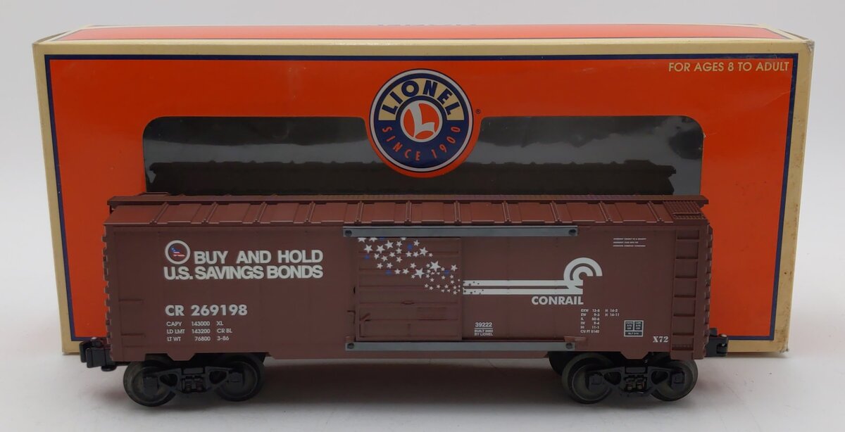 Lionel 6-39222 O Gauge Conrail 6565 Boxcar #269198 NIB