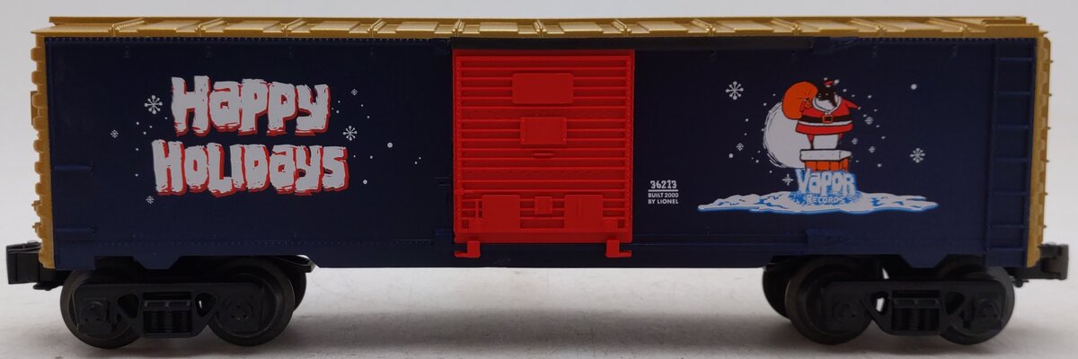 Lionel 6-36213 O Gauge Vapor Records Christmas Box Car EX/Box