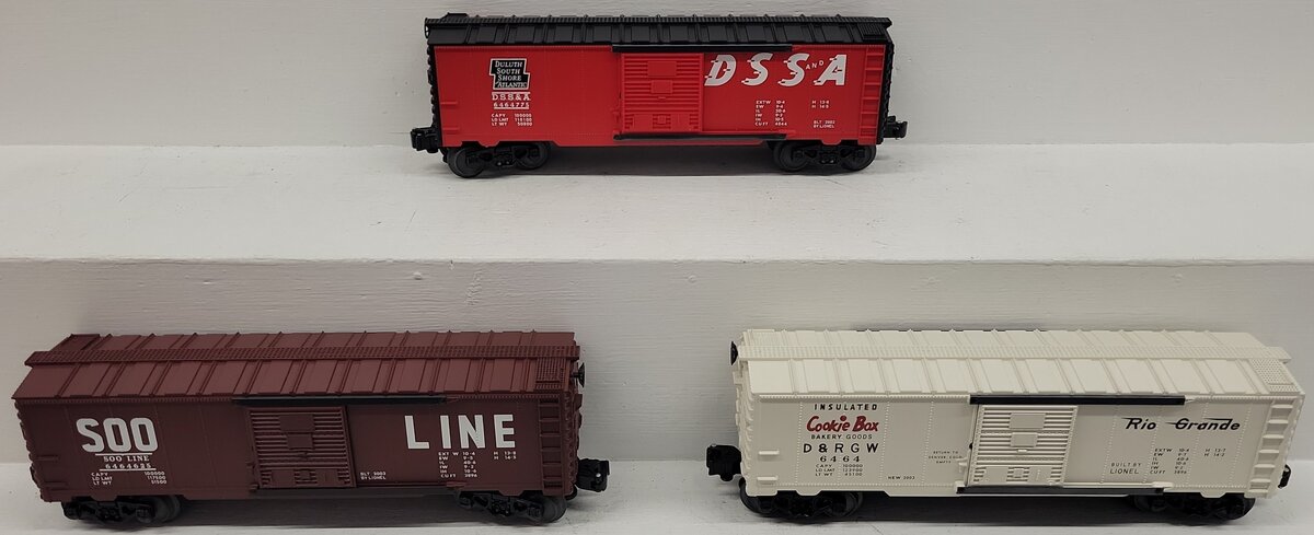 Lionel 6-39242 O Gauge 6464 Archive Boxcars (Set of 3) EX/Box