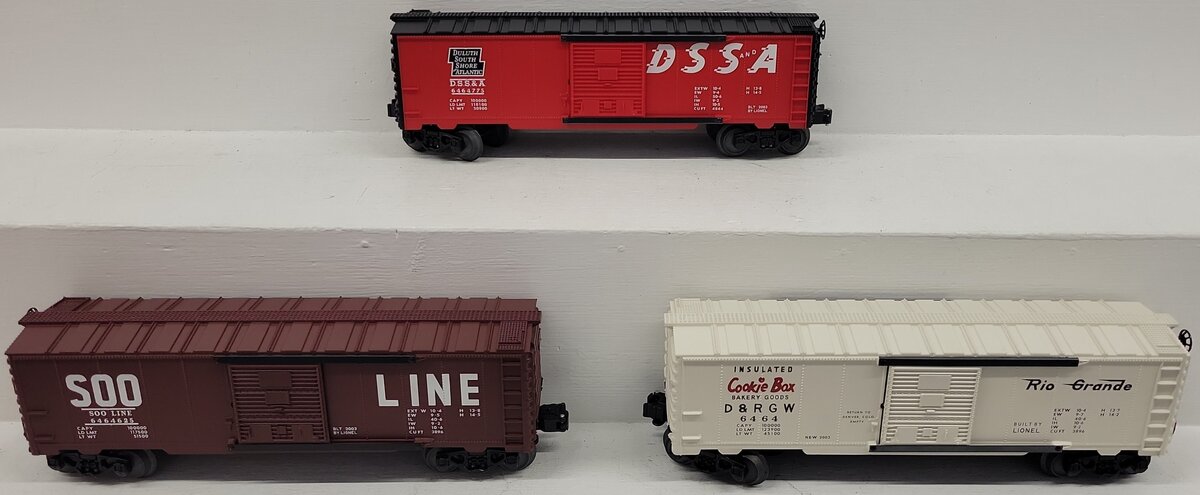 Lionel 6-39242 O Gauge 6464 Archive Boxcars (Set of 3) EX/Box