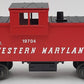 Lionel 6-19704 O Gauge Western Maryland Extended Vision Caboose w/Smoke EX/Box