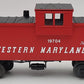 Lionel 6-19704 O Gauge Western Maryland Extended Vision Caboose w/Smoke EX/Box