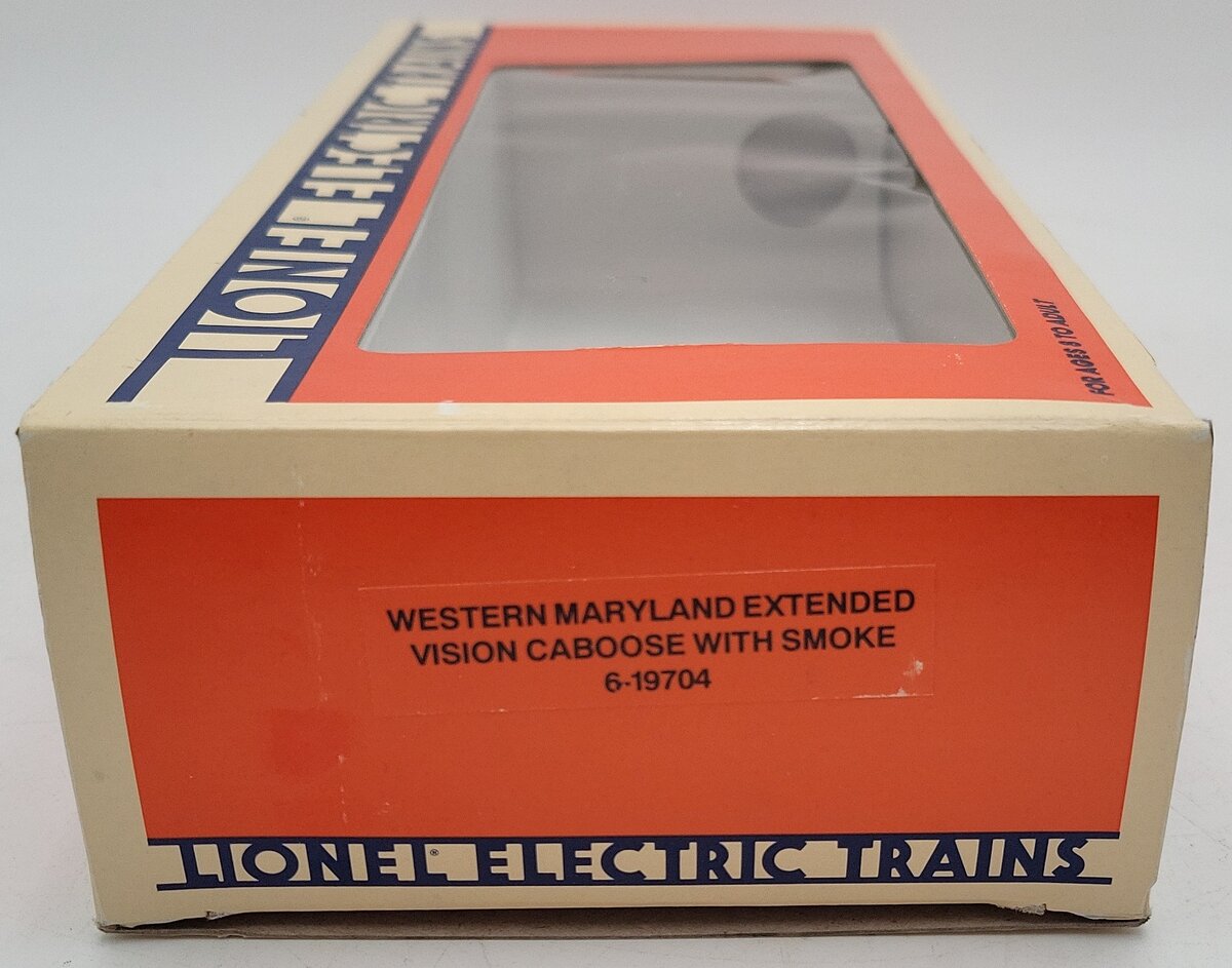 Lionel 6-19704 O Gauge Western Maryland Extended Vision Caboose w/Smoke EX/Box