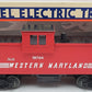 Lionel 6-19704 O Gauge Western Maryland Extended Vision Caboose w/Smoke EX/Box