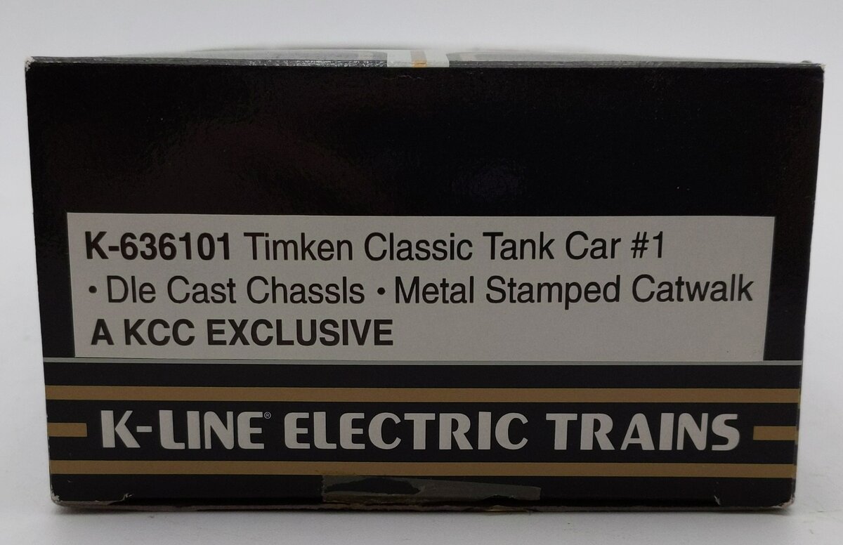 K-Line K636101 O Gauge Timken Single Dome Tank Car LN/Box