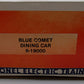 Lionel 6-19000 O Gauge Blue Comet "Giacobini" Dining Car VG/Box