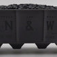 Lionel 6-19326 O N&W 4-Bay Weathered Hopper w/ Coal Load #6446-2 - Custom/Box