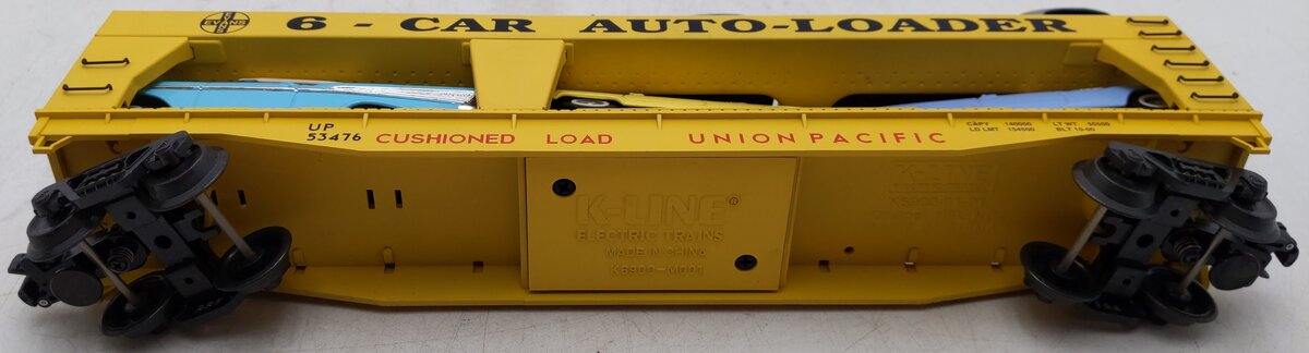 K-Line K694-2111 O Union Pacific Evans Auto Loader #53476 w/6 Diecast Cars EX/Box