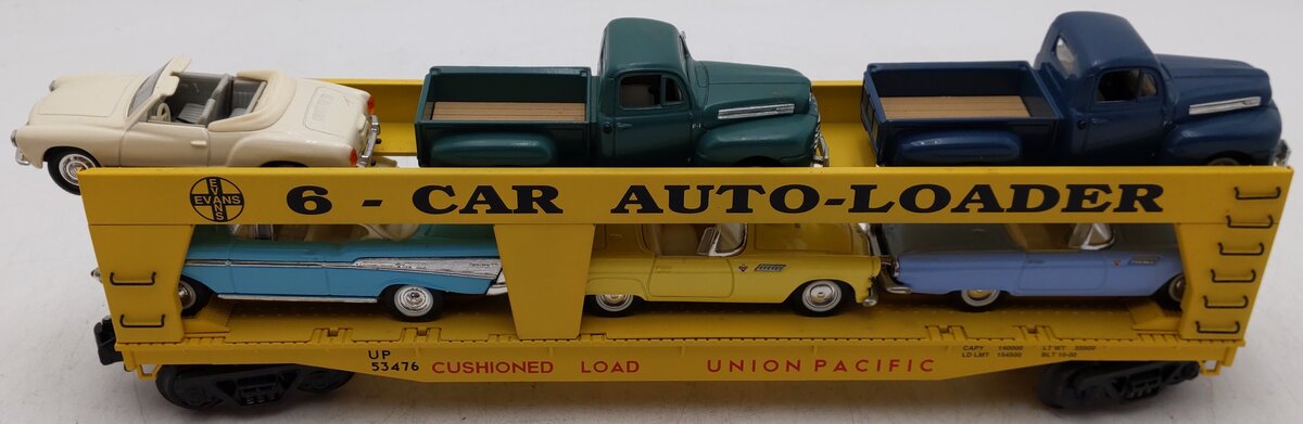 K-Line K694-2111 O Union Pacific Evans Auto Loader #53476 w/6 Diecast Cars EX/Box