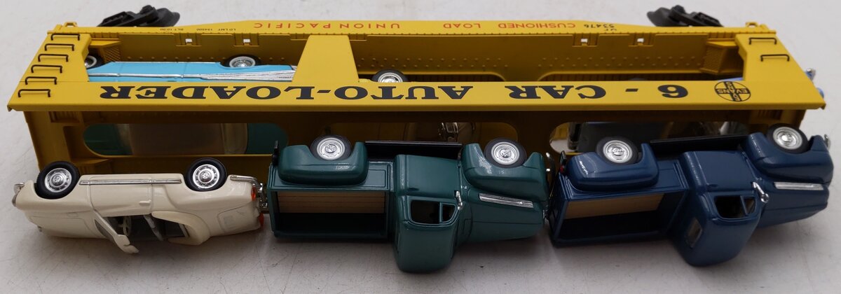 K-Line K694-2111 O Union Pacific Evans Auto Loader #53476 w/6 Diecast Cars EX/Box