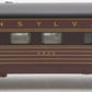 K-Line K4580-4423 O Pennsylvania "Fleet of Modernism" Diner Passenger Car #4423 EX/Box